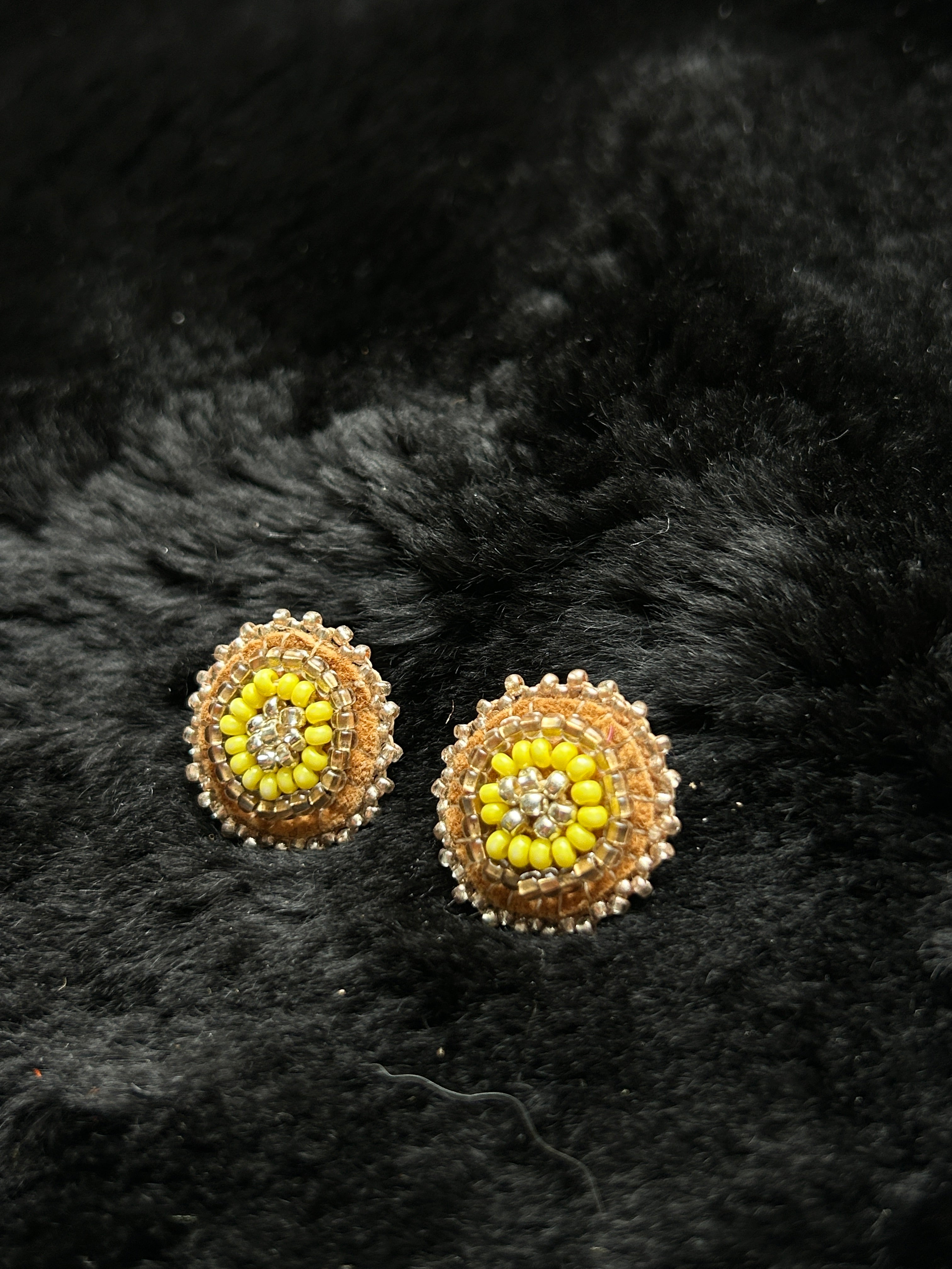 Beaded Studs- Sunshine